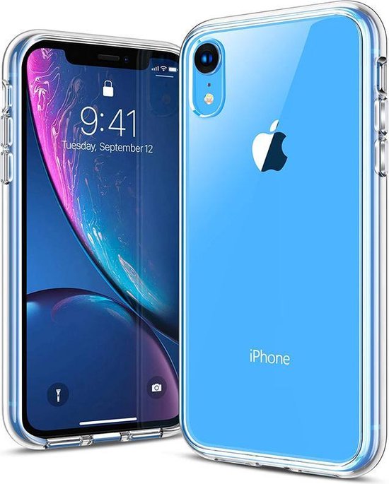 iphone xr iPhone xr case siliconen - xr hoesje transparant hoesje... | bol.com