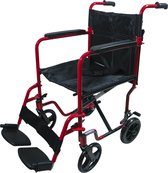 Aidapt transport rolstoel - aluminium - compact - rood