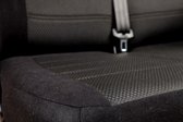 Pasvorm stoelhoezen set (achterbank) Ford Transit Custom (dubbel cabine) 2012 t/m heden - Stof zwart