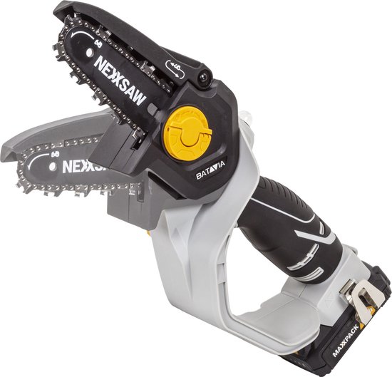 Handzaag - Nexxsaw® Accu Eenhands Kettingzaag 18V / V3 | Incl. Verlengsteel, Accu & Oplader | Maxxpack® Accuplatform