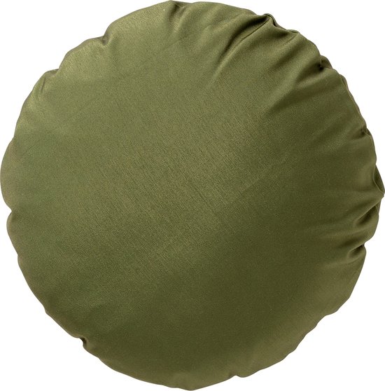 Dutch Decor - SOL - Sierkussen rond outdoor 40 cm Branche d'Olivier - hydrofuge et résistant aux UV - vert