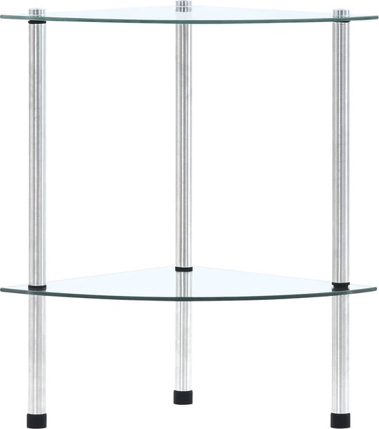 Badkamer glazen plank 35 cm, goud, roestvrij staal en glas