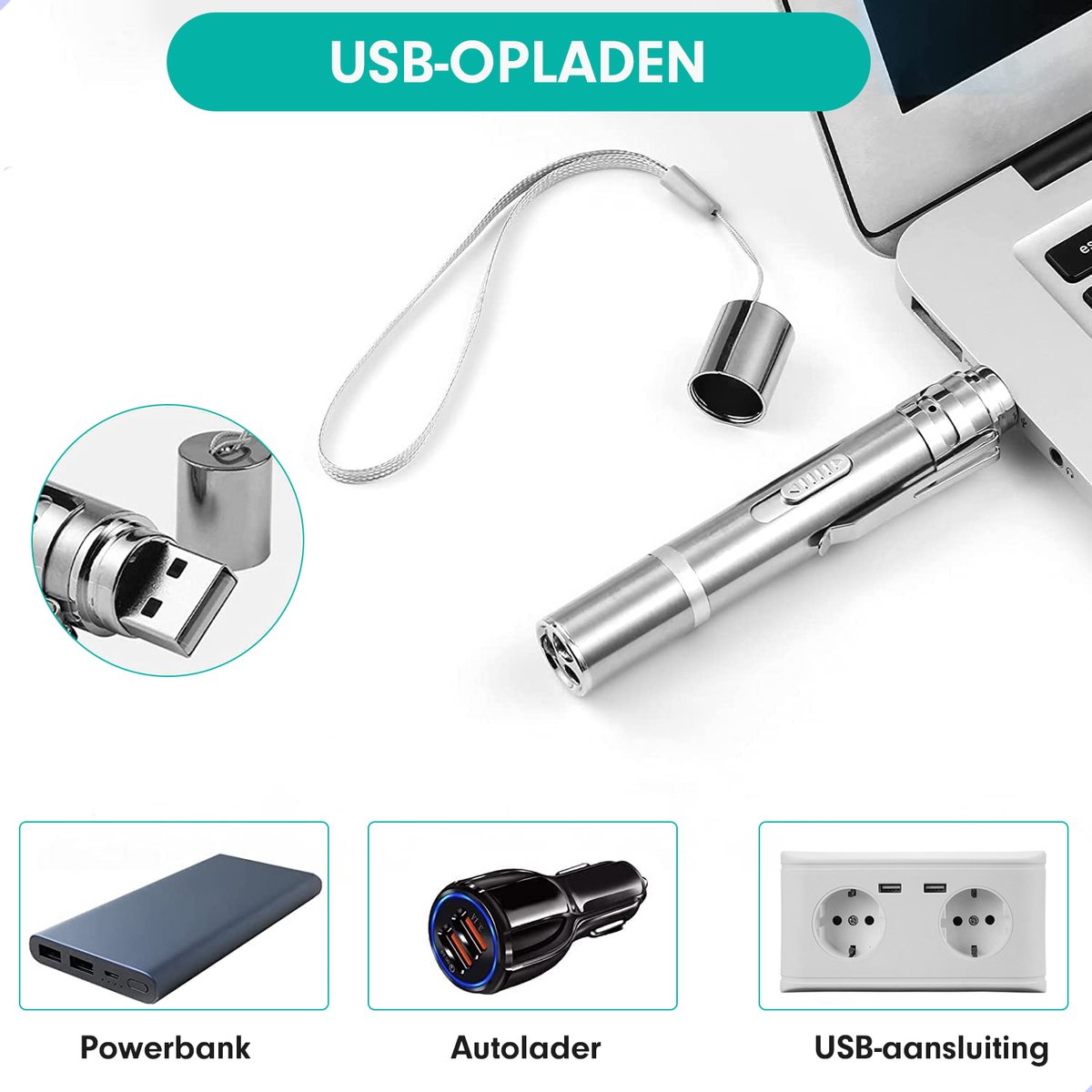 Laserpen Laserpen Oplaadbaar Rood Kattenspeeltje - afbeelding 3