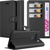 Cadorabo Hoesje geschikt voor LG K41S in PHANTOM ZWART - Beschermhoes met magnetische sluiting, standfunctie en kaartvakje Book Case Cover Etui