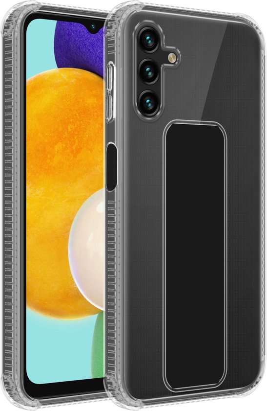 Coque Cadorabo pour Samsung Galaxy A13 5G en NOIR - Housse de protection en silicone TPU flexible avec support et fonction support