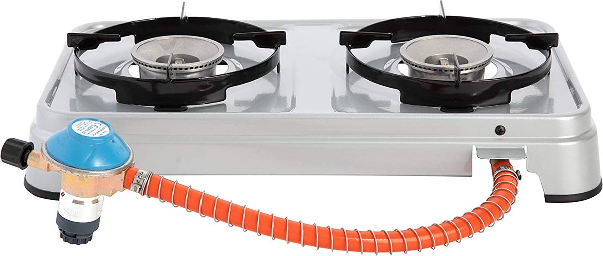 Eurocatch 2 Pits Kooktoestel Op Gas - Gas Stove - Camping Kooktoestel Gaspit Gasfornuis Gasstel Cooker
