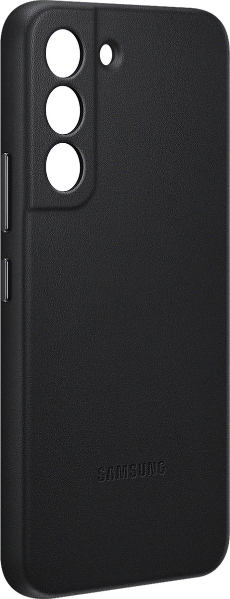 Samsung Lederen Hoesje - Samsung Galaxy S22 - Zwart
