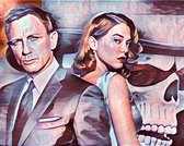 James Bond - Daniel Craig - Lea Seydoux - Canvas - 50 x 70 cm