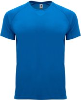Kobaltblauw unisex sportshirt korte mouwen Bahrain merk Roly maat 3XL