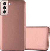 Cadorabo Hoesje geschikt voor Samsung Galaxy S21 PLUS in METALLIC ROSE GOUD - Beschermhoes gemaakt van flexibel TPU silicone Case Cover