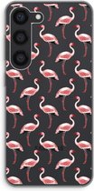 Case Company® - Hoesje geschikt voor Samsung Galaxy S23 hoesje - Flamingo - Soft Cover Telefoonhoesje - Bescherming aan alle Kanten en Schermrand