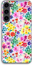 Case Company® - Hoesje geschikt voor Samsung Galaxy S23 Plus hoesje - Little Flowers - Soft Cover Telefoonhoesje - Bescherming aan alle Kanten en Schermrand