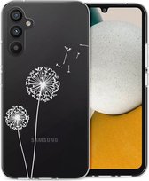 iMoshion Hoesje Siliconen Geschikt voor Samsung Galaxy A34 (5G) - iMoshion Design hoesje - Transparant / Dandelion