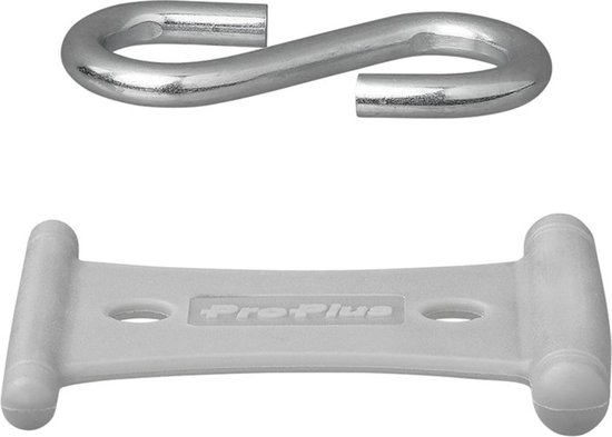 ProPlus Tentrail hangers met S-haak - Ø 5-8 mm - Set van 6 stuks - Grijs/Staal van ProPlus — afbeelding 4
