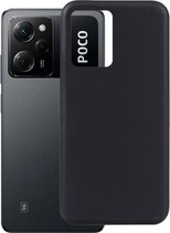 Xiaomi Redmi Note 12 5G/Poco X5 Hoesje Dun TPU Matte Back Cover Zwart