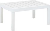 vidaXL - Tuintafel - 78x55x38 - cm - kunststof - wit