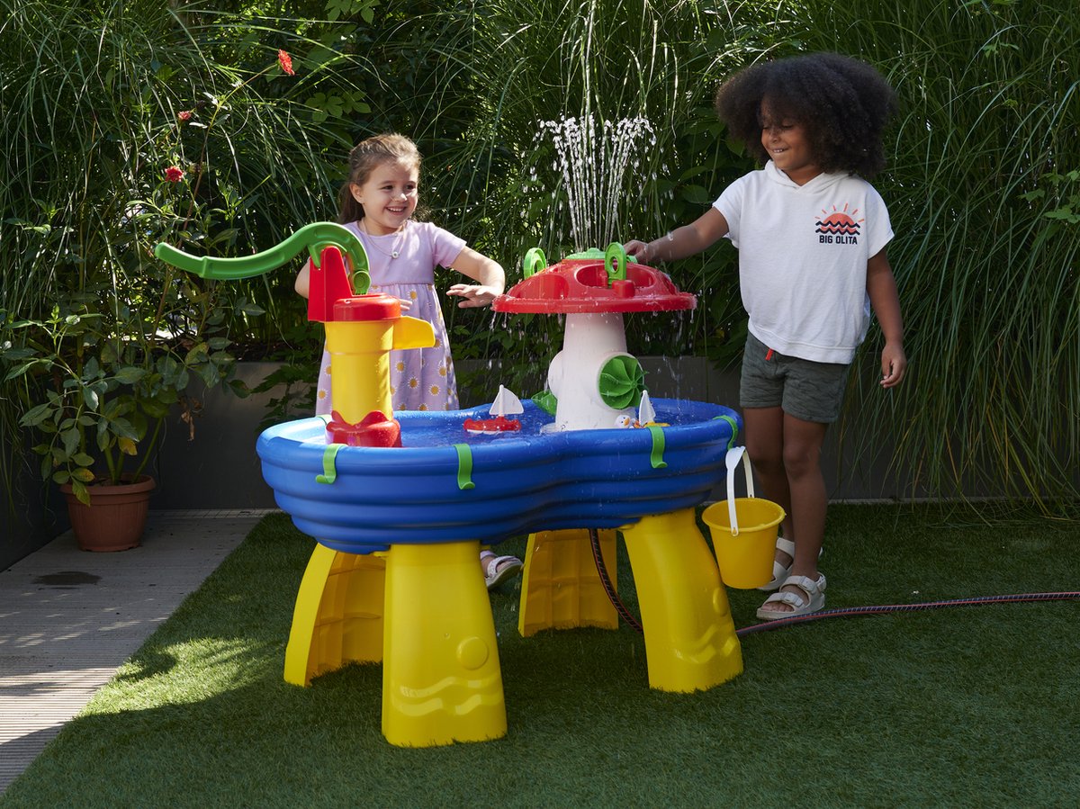 Big - AquaPlay - Waterbaan - 100 x 58 x 90 cm - Tuinslang aansluiting - Zand- of watertafel — afbeelding 10