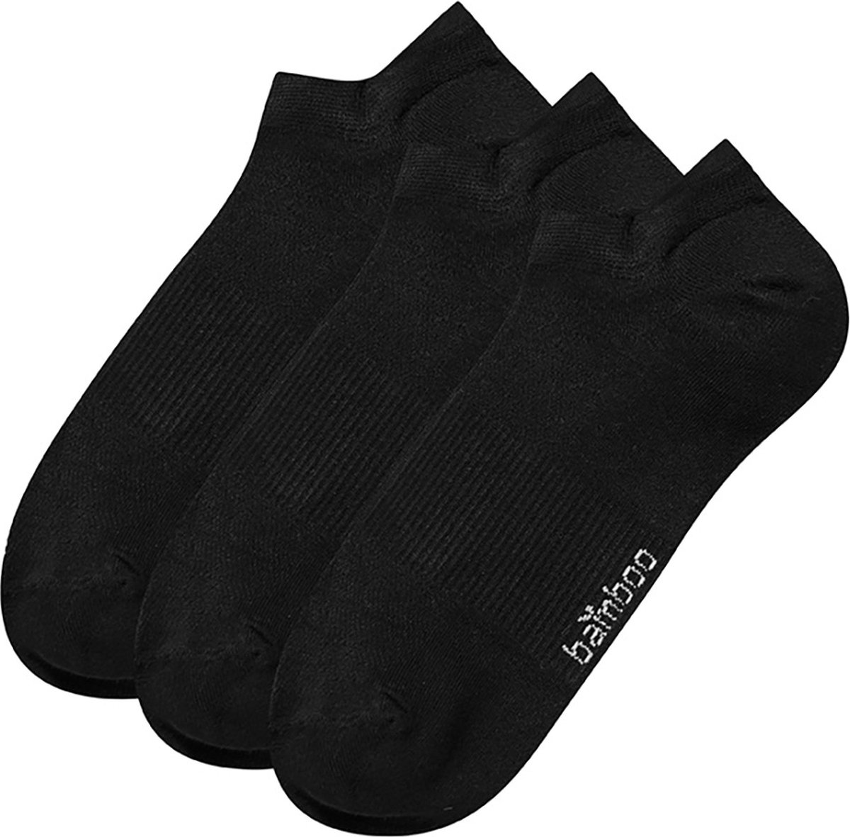 Apollo - Bamboe sneakersokken met mash - Zwart - Maat 43/46 - Naadloze sokken - Bamboe sneakersokken heren — cadeau in Cadeau-ideeën - foto 4