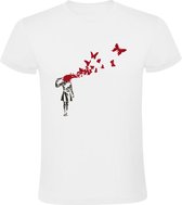 Vlinder Heren T-shirt | kunst | kunstenaar | kunstwerk | butterfly