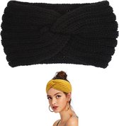 Femur Haarband Dames – Sport Haarband – Warme Haarband – Elastisch – Bandana – Haar Accessoire – Oorwarmers – Alternatief voor een Muts - Winter - Zwart