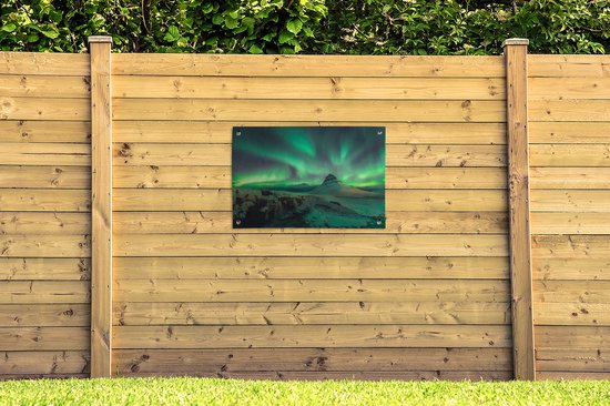 Posters de jardin Aurores boréales - Berg - Norvège - 90x60 cm - Toile de jardin