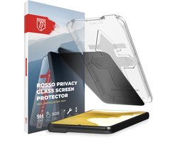 Rosso Privacy Screen Protector Geschikt voor Samsung Galaxy S22 - 9H Gehard Glas - Met Installatietray - Case Friendly Tempered Glass - Anti Spy - Eenvoudige Installatie
