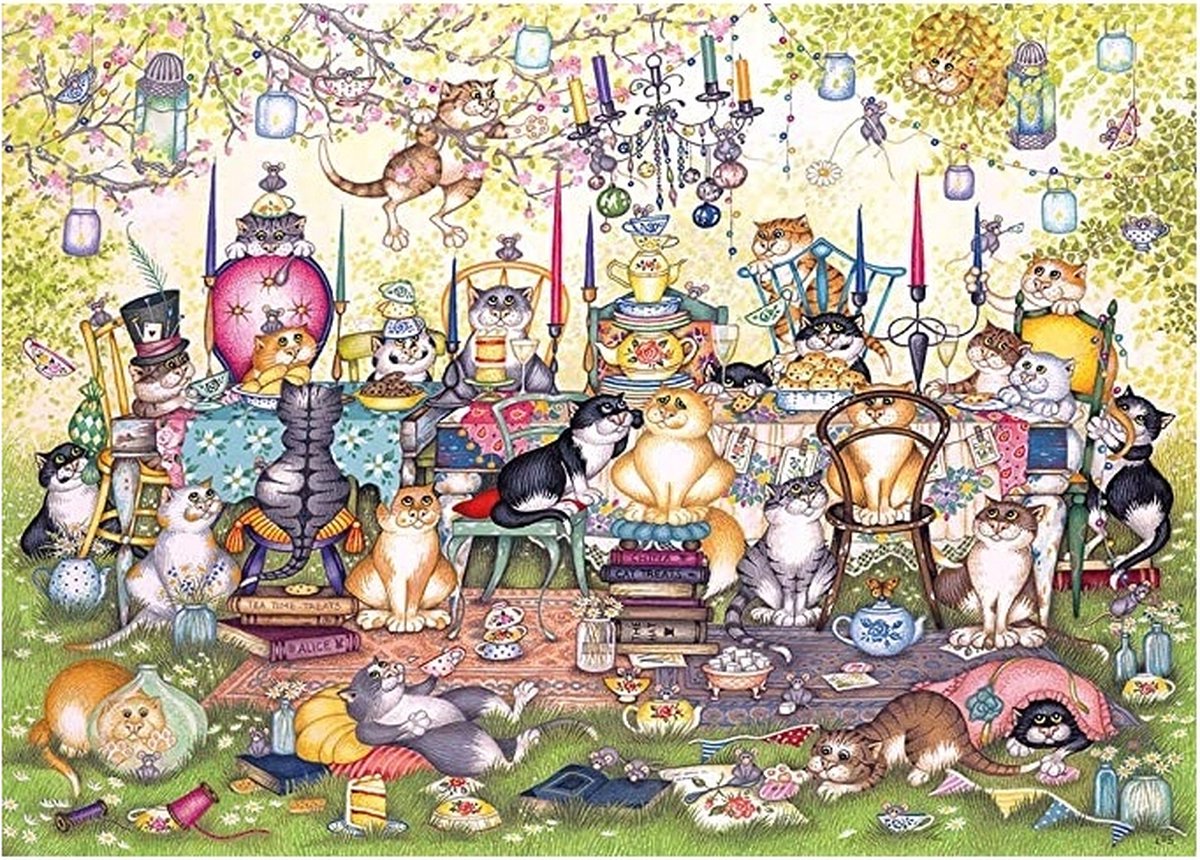 Mad Catter's Tea Party Puzzel (1000 stukjes)