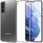 Samsung Galaxy S21 Hoesje - Spigen - Liquid Crystal Serie - TPU Backcover - Crystal Clear - Hoesje Geschikt Voor Samsung Galaxy S21