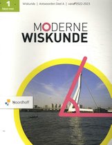 Moderne Wiskunde havo/vwo 1 antwoordenboek a