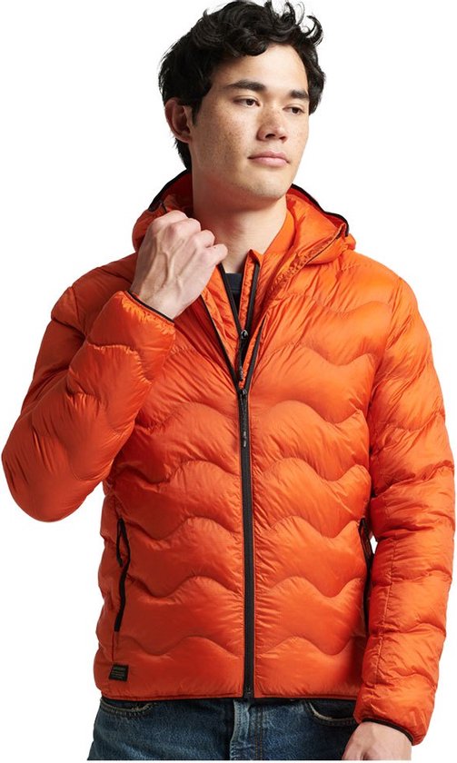 Superdry Vintage Hooded Mid Layer Jasje Oranje XL Man
