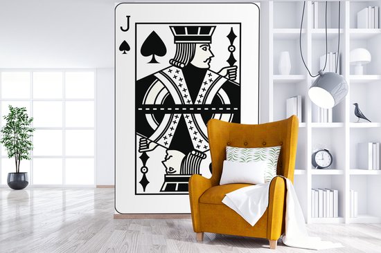 Papier peint photo vinyle - Illustration d'un valet de pique carte à jouer largeur 170 cm x hauteur 260 cm - Tirage photo sur papier peint (disponible en 7 tailles)