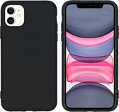 iPhone 11 Hoesje Siliconen - iMoshion Color Backcover - Zwart