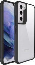 iMoshion Hoesje Geschikt voor Samsung Galaxy S22 Hoesje - iMoshion Rugged Hybrid Case - Zwart / Transparant