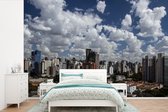 Behang - Fotobehang De grote stad Belo Horizonte in Brazilië - Breedte 450 cm x hoogte 300 cm