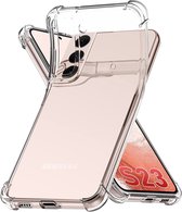 Casemania Hoesje Geschikt voor Samsung Galaxy S23 Transparant - Anti Shock Hybrid Back Cover