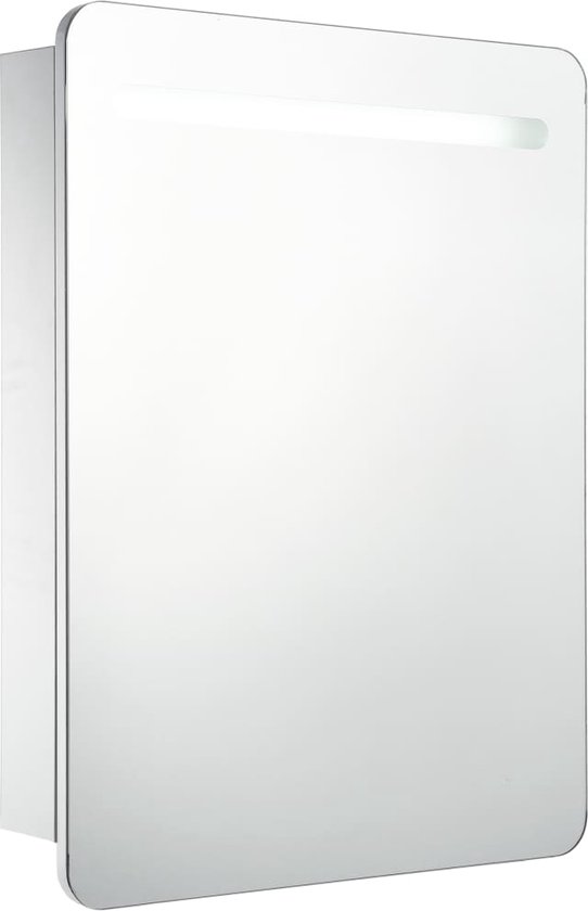 SensaHome Spiegelkast Met LED Verlichting - 50x50cm, 3 Kleuren Dimbaar, Badkamer Opbergkast