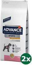2x12 kg Advance veterinary diet dog atopic gevoelige huid graanvrij / derma hondenvoer