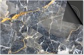 Inductie beschermer 60x52 - afdekplaat inductie mat - Dietrix Kookplaat beschermer - Exclusief - Marmer - Grijs Goud