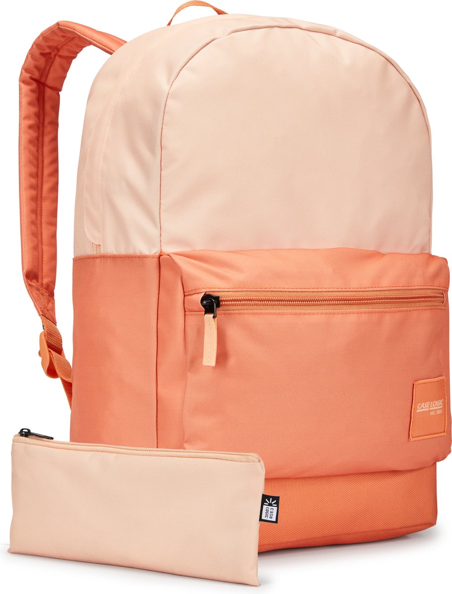 Case Logic Campus Commence - Laptop Rugzak - Recycled - 24L - Coral Gold / Apricot