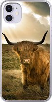 Coque iPhone 11 - Highlander écossais - Soleil - Animaux - Siliconen