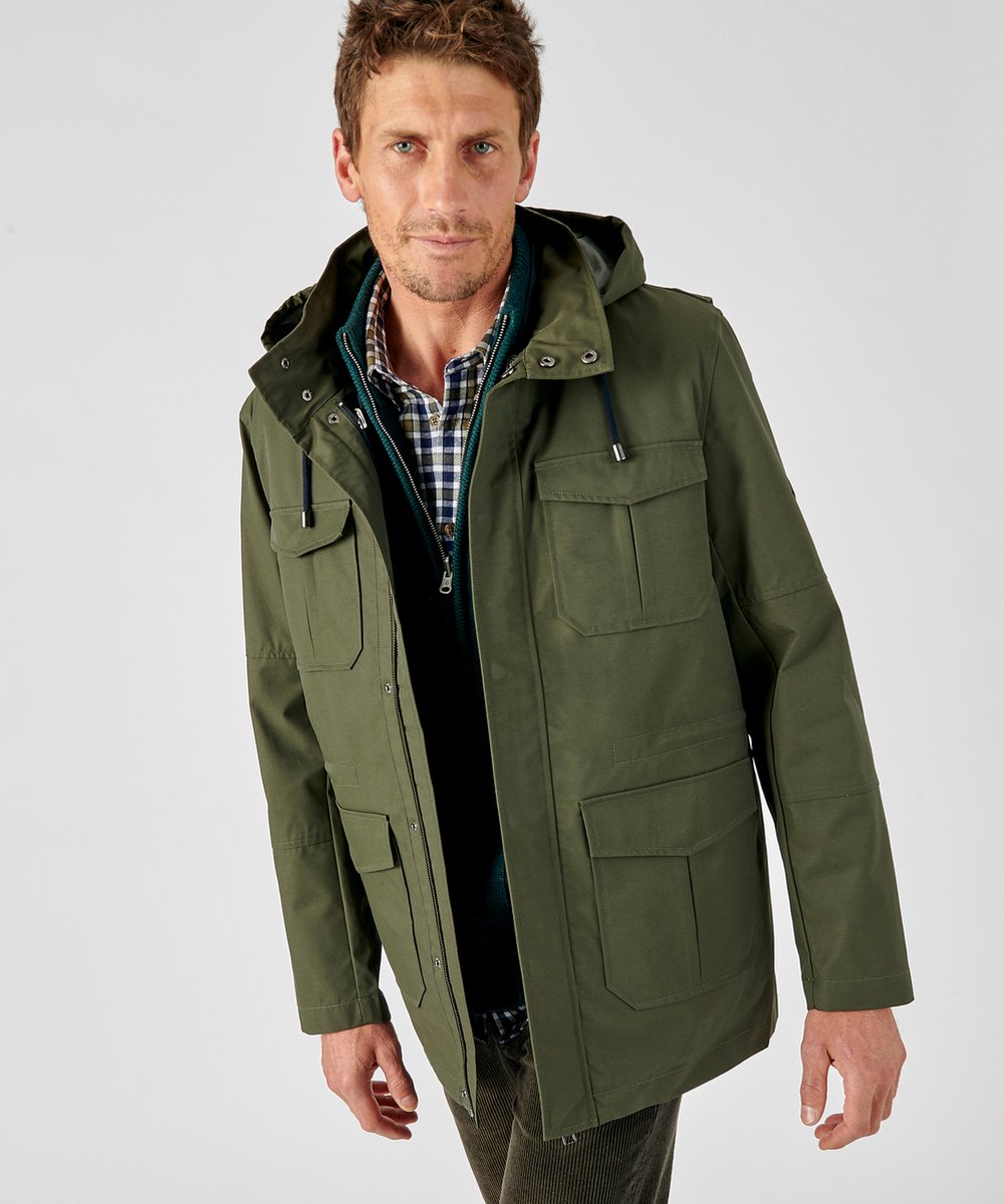 Damart Waterafstotende parka 3-in-1 uitneembaar vest in gerecycleerd Thermolactyl® Heren Groen
