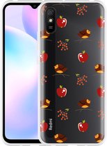 Hoesje Geschikt voor Xiaomi Redmi 9A Apples and Birds