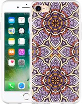 iPhone 7 Hoesje Paarse Mandala - Designed by Cazy