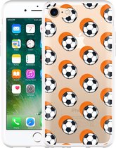 iPhone 7 Hoesje Soccer Ball Orange Shadow - Designed by Cazy