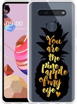 Hoesje Geschikt voor LG K51S Big Pineapple