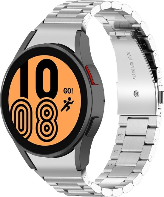 Bracelet en acier - convient pour Samsung Galaxy Watch 4/Watch 4 Classic/Watch 5/Watch 5 Pro - argent