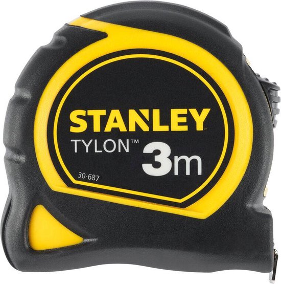 Stanley Tylon 3m rolbandmaat op witte achtergrond.