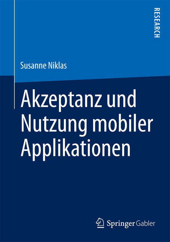 Akzeptanz und Nutzung mobiler Applikationen - cover