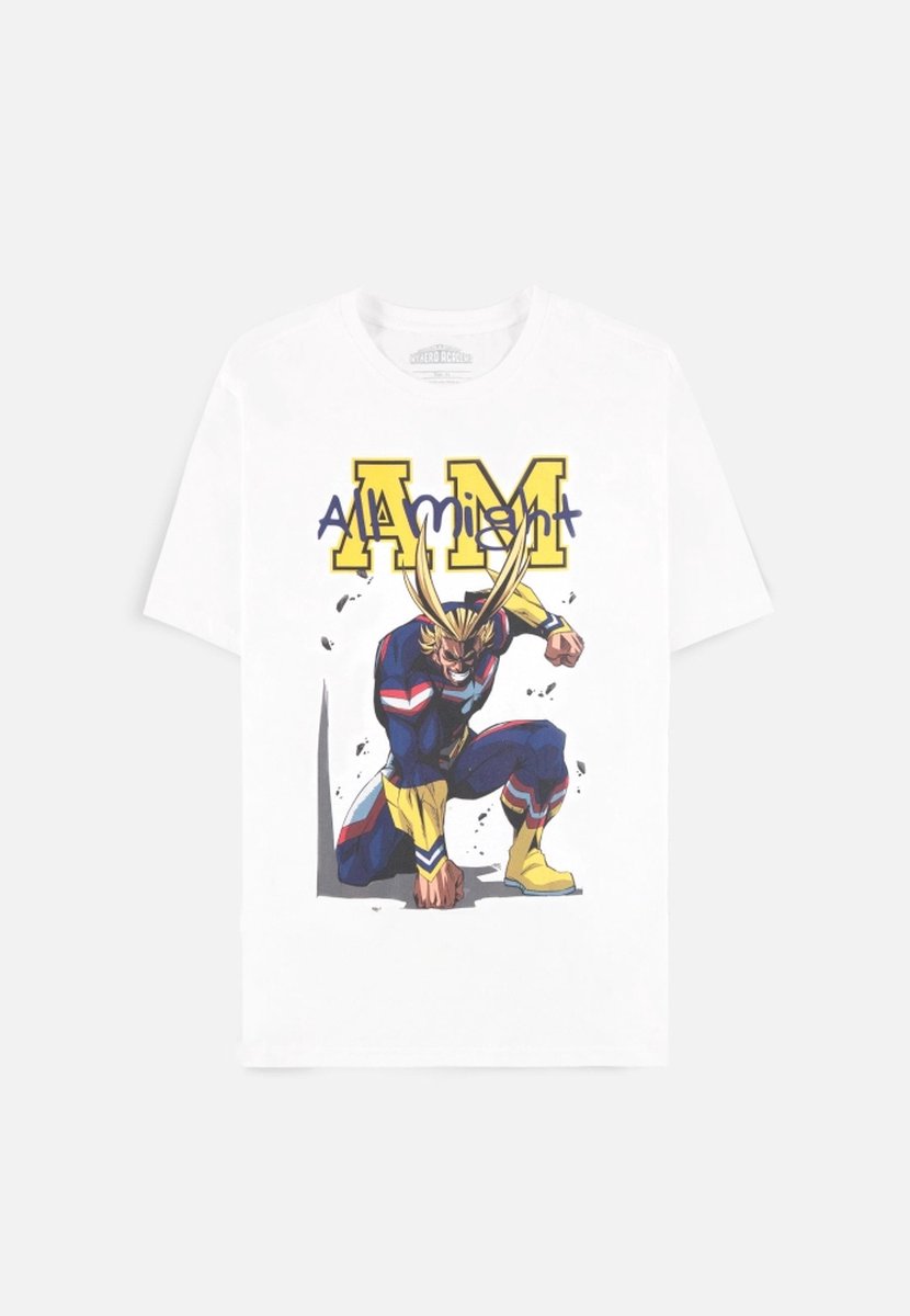 My Hero Academia - All Might Heren T-shirt - L - Wit