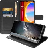 Geschikt voor LG Velvet Flip Wallet Case Video-ondersteuning zwart